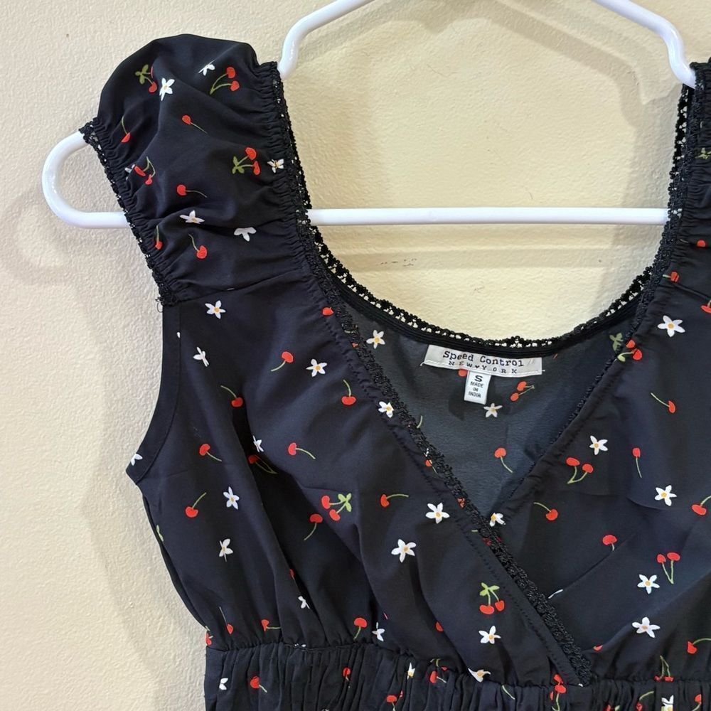 Cherry Print Mini Dress - Picture 2 of 8